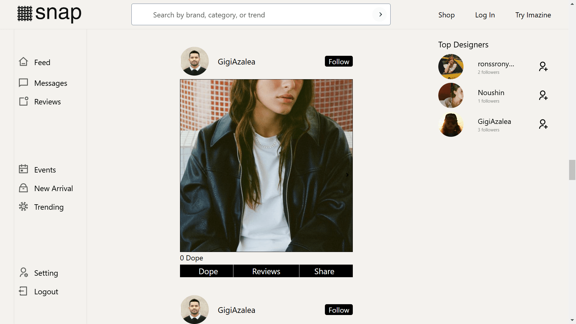 Social Media Website